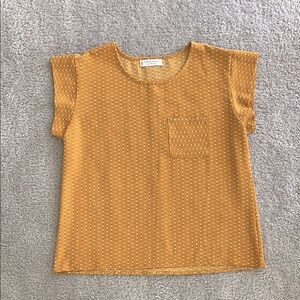 Jon & Anna mustard Yellow Casual Knit Top. Size:L. Gently Used.